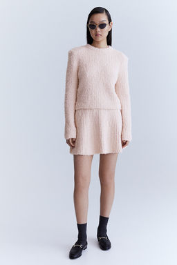 Falda acampanada en punto efecto pelo - H&m фото 2