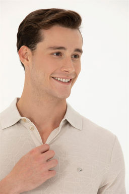 U. S. Polo Assn Мужская футболка с воротником-поло Stone - U.s. polo assn фото 9