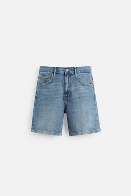 REGULAR FIT DENIM BERMUDA SHORTS - Zara фото 12
