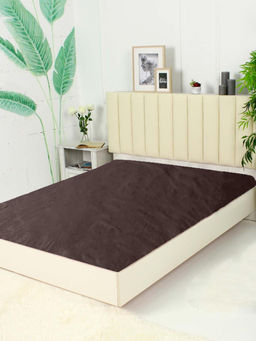 Простыня Микрофибра Узор - Шоколад 150х215