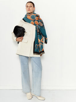 в составе ШЕРСТЬ и КАШЕМИР Большой, мягкий, теплый двусторонний палантин - Tantino фото 5