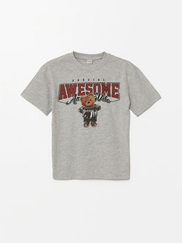 Oversize Bisiklet Yaka Erkek ?ocuk Ti??rt