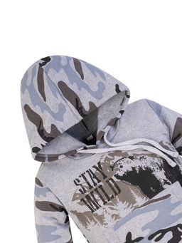 Костюм детский серый меланж медведь 747 (110, 60)