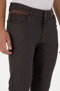 Erkek Kahverengi Slim Fit Jean Pantolon - U.s. polo assn фото 5