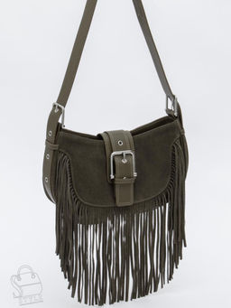 Сумка женская кожаная 99057-1NN brown green Natale Navetta  в Новосибирске