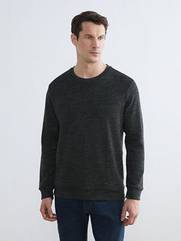 Bisiklet Yaka Erkek Sweatshirt