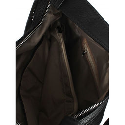 Сумка женская натуральная кожа ADEL-186 (отделка ИСК/КОЖА), 1отд+кар/пер. черный 263190