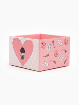 Цена за 2 шт. Коробка самосборная With love, размер 12×12×8.5 см, плотность 270 г/м²
