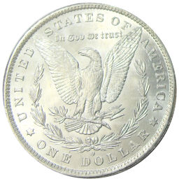 1 доллар 1884 года O США Доллар Моргана
