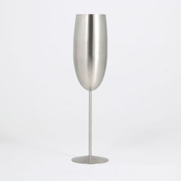 Бокал-флюте, 300 мл, 25×6.5 см, нержавеющая сталь, серебристый