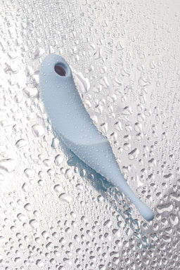 Вакуум-волновой бесконтактный стимулятор клитора Satisfyer Twirling Pro, силикон, голубой