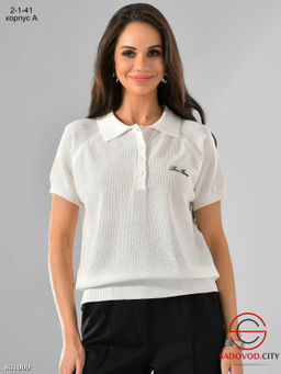 Футболка поло однотонная