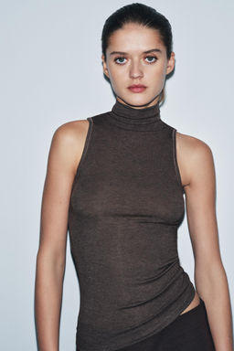HIGH NECK SLEEVELESS TOP - Zara фото 2