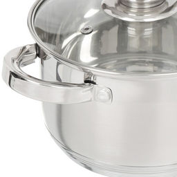 Набор пос нерж 6пр СТАНДАРТ (2л, 2,9л, 4л) стекл крышки мет/руч Daniks SD-6-2 (294423)  фото 4