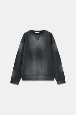 FADED-EFFECT RIPPED SWEATSHIRT - Zara фото 5