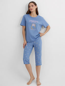 КОМПЛЕКТ ЖЕНСКИЙ (ФУТБОЛКА, БРИДЖИ) - Mark formelle фото 8