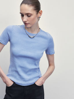 Базовая футболка с эффектом стирки / Zarina