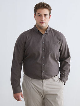 Regular Fit Uzun Kollu Gabardin Erkek G?mlek