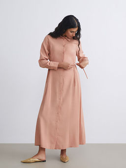 Modal Kar???ml? G?mlek Elbise