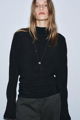 ZW COLLECTION FLOWING BLOUSE - Zara фото 2