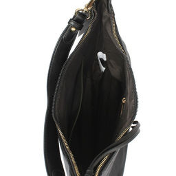 Сумка женская искусственная кожа DJ-CM 6743-BLACK, 1отд, плечевой ремень, черный SALE 257672 - Adelia фото 3