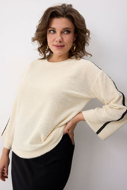Блуза BegiModa 4149 топленое молоко