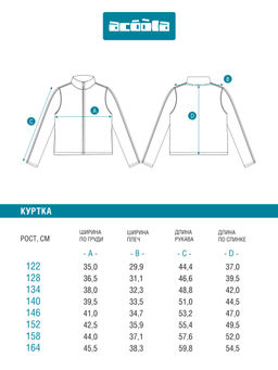 Куртка детская Acoola Fransis_jk хлопок черный  фото 6