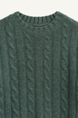 CABLE-KNIT JUMPER 100% WOOL LIMITED EDITION