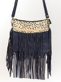 Сумка замшевая с бахромой через плечо №1134/18