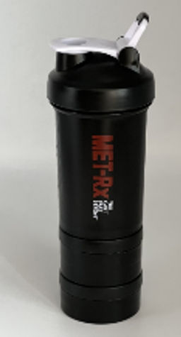 Бутылка/Шейкер MET-Rx SHS-450 чёрная, для спортивного питания 450ML/уп50