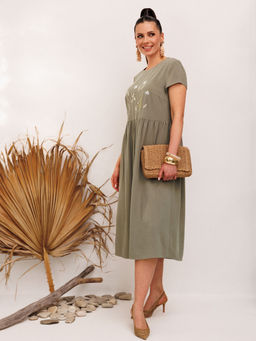 Платье Galean Style 965 хаки