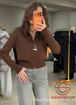 Кофта-кардиган на молнии