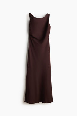 Vestido de tirantes en mezcla de lino
