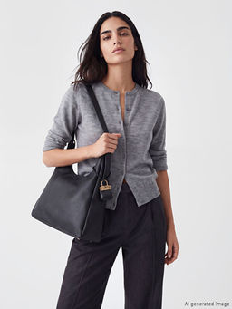 Deri G?r?n?ml? Kad?n Omuz ?antas?