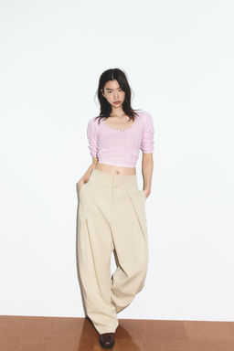 BALLOON PLEAT TROUSERS