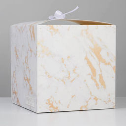 Коробка подарочная складная, упаковка, «Мрамор», 18 х 18 х 18 см