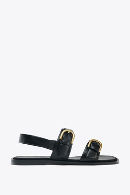 DOUBLE BUCKLE SANDALS - Zara фото 10
