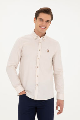 Мужская базовая рубашка с длинным рукавом Stone - U.s. polo assn фото 8