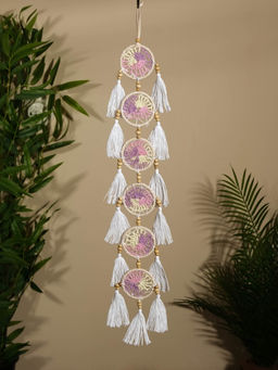 Ловец снов, 6×70 см, белый с розовым