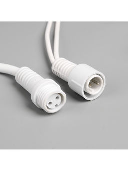 Гирлянда «Бахрома» 3×0.9 м, IP65, УМС, белая нить каучук, 144 LED, свечение тёплое белое, 220 В