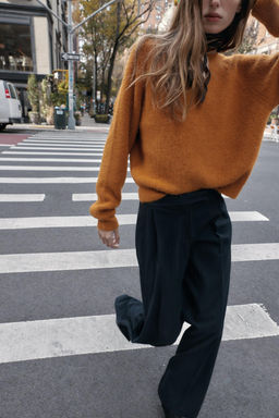 HIGH-WAIST WIDE-LEG TROUSERS - Zara фото 7