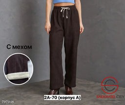 Брюки из хлопка, тянутся с мехом - Bruno фото 3