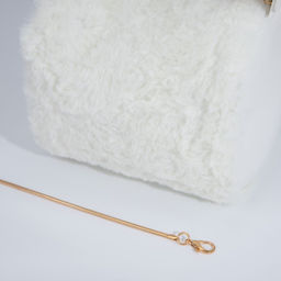 Сумка-багет на молнии, цвет белый - Simaland фото 5