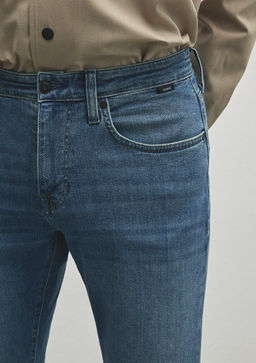 Martin Mavi Black Puslu Ac?k Mavi Jean Pantolon  фото 8