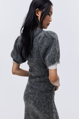 Top de punto con mangas abullonadas - H&m фото 6