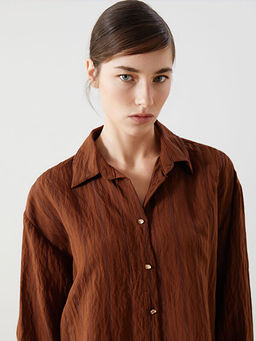 ?izgili Oversize Kad?n G?mlek
