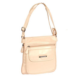 Сумка женская искусственная кожа Guecca-RY 7016, 1отд+карм/пер, плечевой ремень, светло-бежевый SALE 261718 - Adelia фото 2