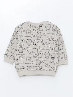 Bisiklet Yaka Erkek Bebek Sweatshirt ve Pantolon 2li Tak?m - Waikiki фото 3