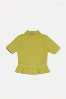 Murdum Peplum/Belden Oturmal? Dugme Detayl? Triko Bluz TWOSS26BZ00158 - Trendyolmilla фото 10