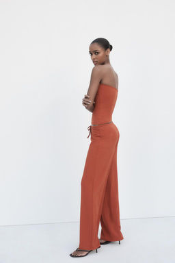 TEXTURED BANDEAU TOP - Zara фото 19
